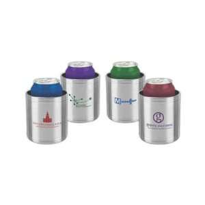 Stainless steel can cooler. 