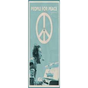  Magnetic Bookmark JOHN LENNON   People For Peace 