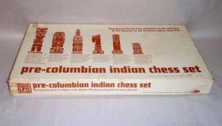 1963 Pre Columbian Indian Chess Set   Museum of the American Indian 