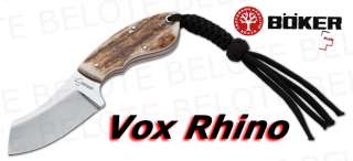 Boker Plus VoxKnives Rhino STAG w/ Sheath 02BO269 *NEW*  