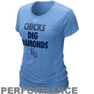  Nike Tampa Bay Rays Ladies Chicks Dig Diamonds Light Blue 