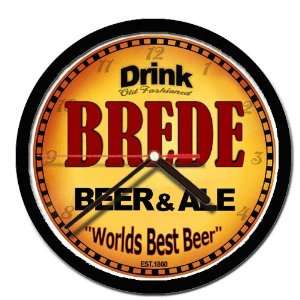  BREDE beer and ale cerveza wall clock 