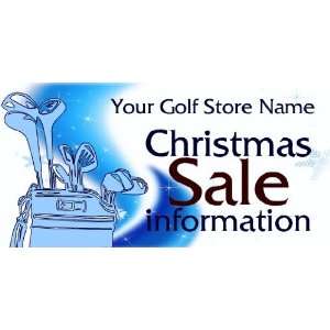    3x6 Vinyl Banner   Golf Club Christmas Sale 