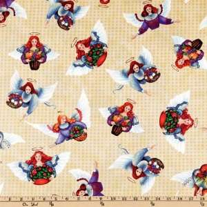  44 Wide Angels Among Us Angels Ecru Fabric By The Yard 