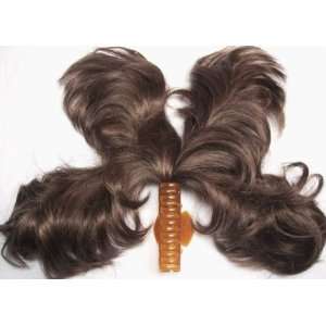   Clip On Hairpiece Wig #8 CHESTNUT BROWN by MONA LISA 