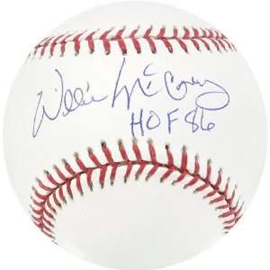  Willie McCovey Autographed Baseball  Details HOF 86 