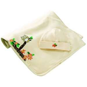  Tadpoles Organic Cotton Hand Embroidered Peace Blanket 
