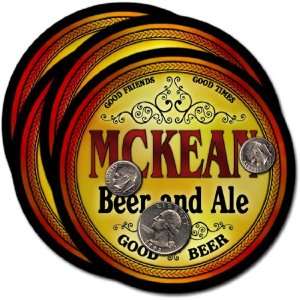  McKean, PA Beer & Ale Coasters   4pk 