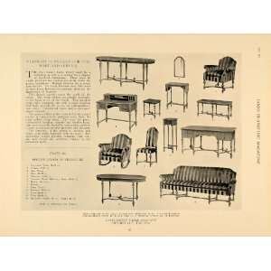  1918 Ad Davenport Tabouret Davis Birely Table Company 
