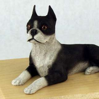 Dog, Boston Terrier   Figurine Pet Cremation Urn   