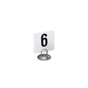   Table Numbers Set, 1 25, 2 in Square, White Card, Black Numbers Home