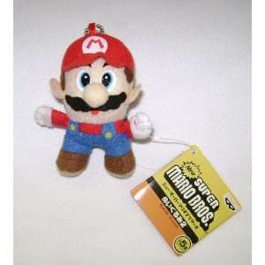  MARIO BROS. Super Mario 3.5 inches Plush Key Chain Toys 