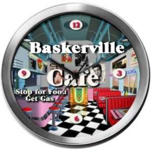   BASKERVILLE 14 Inch Cafe Metal Clock Quartz Movement