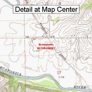  USGS Topographic Quadrangle Map   Browntown, Wisconsin 