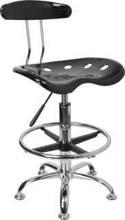 Drafting tractor stool bar swivel chair with foot ring  