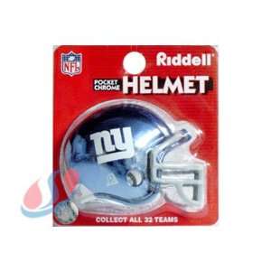  New York Giants Chrome Pocket Pro NFL Helmet by 