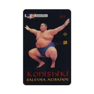 Collectible Phone Card $21. Japanese Sumo Wrestler Konishiki Salevaa 