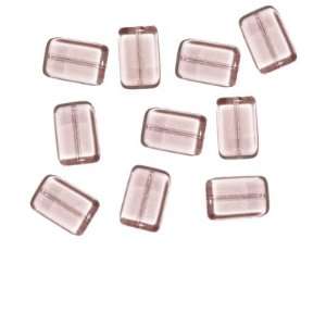  Rose Tablet Czech Pressed Glass Beads Arts, Crafts 