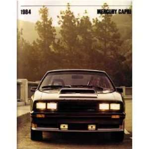    1984 MERCURY CAPRI Sales Brochure Literature Book Automotive