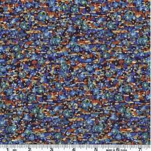   Wide Cascade Fireworks Blue Fabric By The Yard Arts, Crafts & Sewing