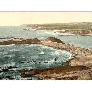  Vintage Travel Poster   Bude entrance to harbor and 