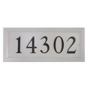  Rectangle Cast Aluminum Flat Letter Address Plaque with 
