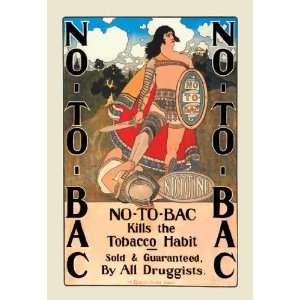  No To Bac 12x18 Giclee on canvas