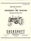   40 Tractor Operating Manual Standard & Row Crop Brantford Canada