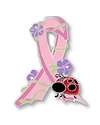 Breast Cancer Ribbon Red Lady Bug Insect Lapel Pin New  