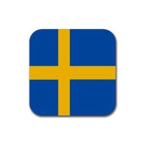 Sweden Flag Square Coasters (Set of 4)
