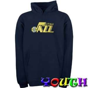  Utah Jazz Juvenile Hooded Sweatshirt (Navy) Sports 