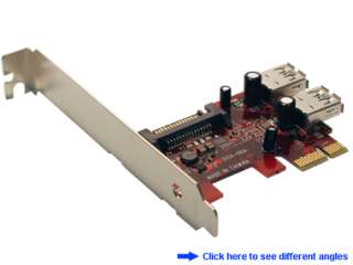 Dual Channel SuperSpeed USB 3.0 PCI Express (x1) Card (2x internal) 15 