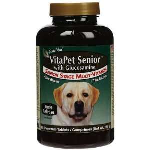 NaturVet VitaPet Senior with Glucosamine Tablets   180 ct 