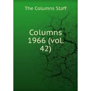  Columns. 1966 (vol. 42) The Columns Staff Books
