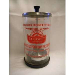    Lucasol Glass Disinfecting Eyeshield Container 