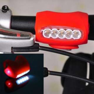   Bicycle 7 LED Red Silicone Super Frog Head Front / Rear Light  