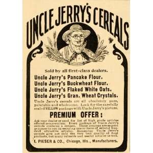  1901 Vintage Ad Uncle Jerrys Cereals I. Pieser Antique 