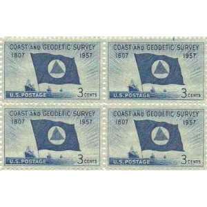  Coast and Geodetic Survey Set of 4 x 3 Cent US Postage 