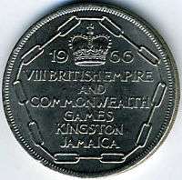 Kingston Jamaica 1966 VIII British Empire Games Coin  