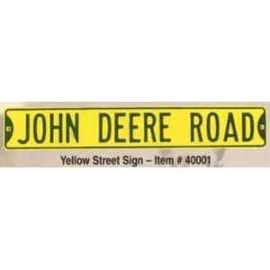 Yellow John Deere Road Street Sign,