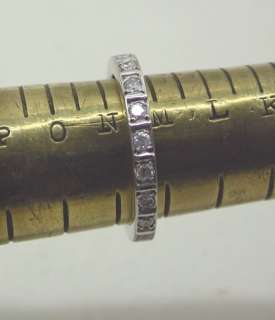 18ct White Gold Diamond Set Full Eternity Ring  