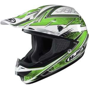  HJC CS MX Blizzard Full Face Helmet Large  Green 