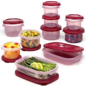  24 Piece Food Saver Set in Cranberry