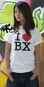 Love BX Heart Bronx Sexy Unisex T Shirt NYC Medium M  