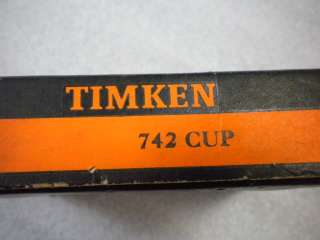 UNUSED TIMKEN 742 CUP ROLLER BEARING CUP  