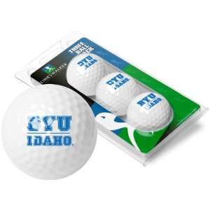  BYU Idaho Vikings 3 Pack of Logo Golf Balls Sports 