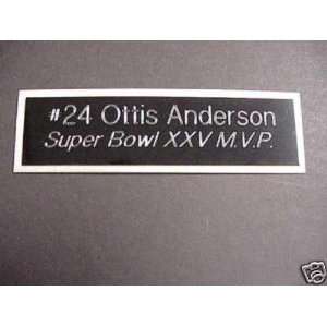  Giants Ottis Anderson Engraved Super Bowl XXV MVP Name 