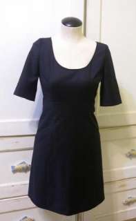 JCREW Super 120s wool suiting Caryn Dress P 6 Navy $188  