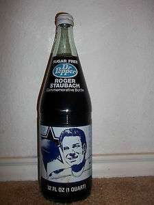 Vintage 1980 Sugar Free Dr Pepper Roger Staubach Bottle Sealed Full 