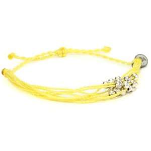   Vida Bracelets Pura Vida Platinum Solid Sunny Skies Yellow Bracelet